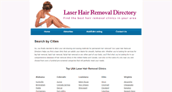 Desktop Screenshot of laserhairremovaldir.com