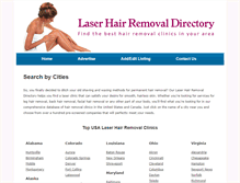 Tablet Screenshot of laserhairremovaldir.com